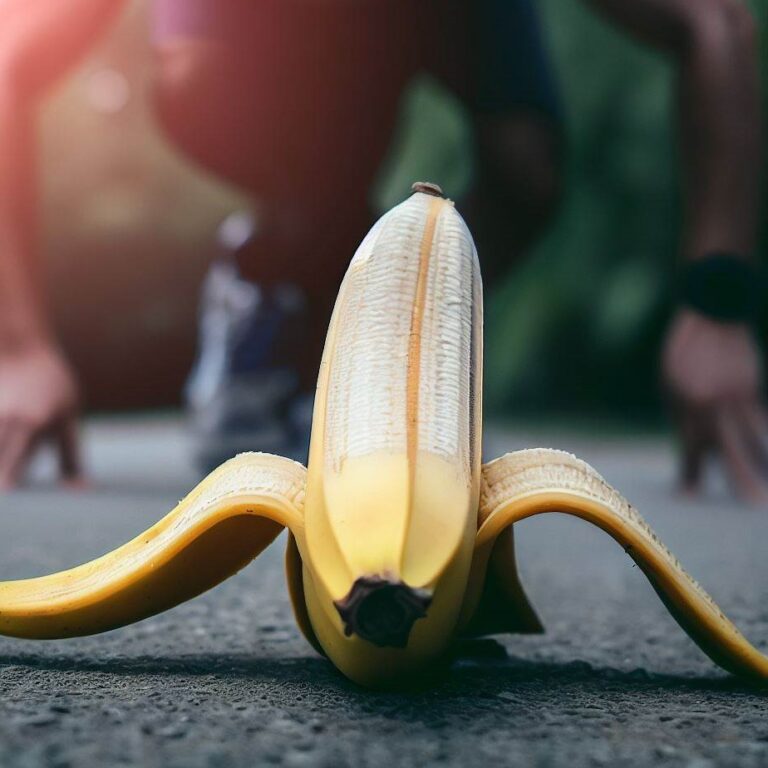 Banan przed bieganiem