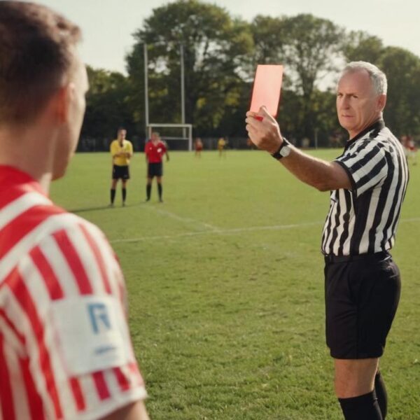 Co oznacza czerwona kartka w piłce nożnej